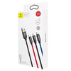 BASEUS KABEL 3W1 USB-C DO LIGHTNING MICRO DO TELEFONÓW IPHONE 0,3M ZESTAW