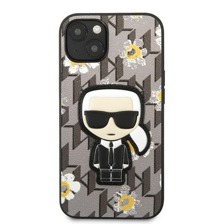 Karl Lagerfeld KLHCP13MPMNFIK1 iPhone 13 6,1" szary/grey Flower Ikonik Karl