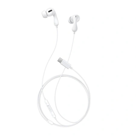 Słuchawki Baseus Encok CZ20 dokanałowe przewodowe USB-C - białe