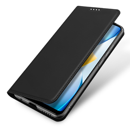 Dux Ducis Skin Pro etui Xiaomi Poco C40 pokrowiec z klapką portfel na kartę podstawka czarne