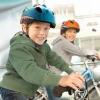 Kask rowerowy dziecięcy Wozinsky motyw smok lekki 50-54 cm - niebieski