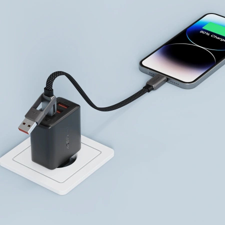 ACEFAST KABEL C13-05 USB-C DO USB-A 480MB/S 3A DO TELEFONÓW I LAPTOPÓW 0.2M