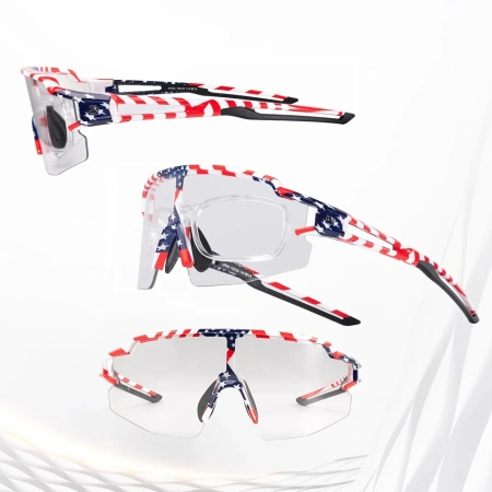 ROCKBROS OKULARY ROWEROWE FOTOCHROMOWE Z OCHRONĄ UV I WKŁADKĄ KOREKCYJNĄ
