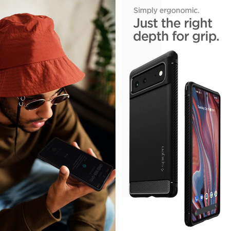 SPIGEN RUGGED ARMOR GOOGLE PIXEL 6 MATTE BLACK