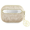 Etui Guess GUAP2GLGSHD na AirPods Pro 2 cover - złote Glitter Flake 4G Charm