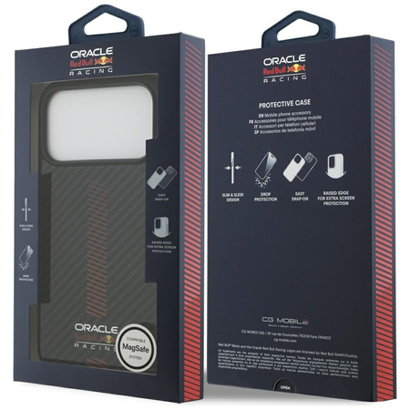 Etui Red Bull Kevlar Powerbar MagSafe do iPhone 17 Pro Max czarny