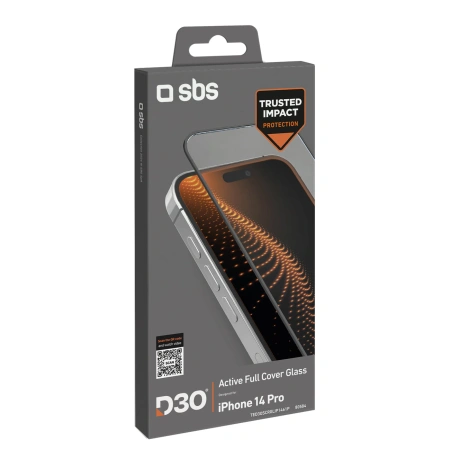 Szkło hartowane SBS D3O z ramką do iPhone 14 Pro