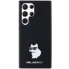 Etui Karl Lagerfeld Silicone Choupette Metal Pin na Samsung Galaxy S23 Ultra - czarne