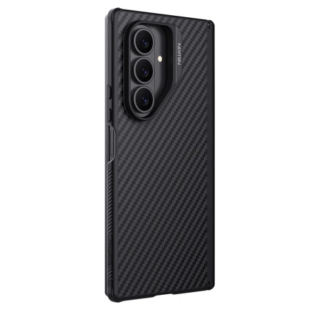 Etui Nillkin Synthetic Fiber Pro Magnetic na Samsung Galaxy Z Fold 7 kompatybilne z MagSafe - czarne