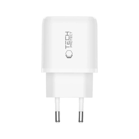 Ładowarka sieciowa Tech-Protect NCA20 PD 20W QC3.0 USB-A / USB-C- biała