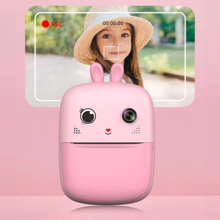 HURTEL MINI DRUKARKA DLA DZIECI Z FOTOKAMERĄ I KAMERĄ ZABAWKA FOTOGRAFICZNA
