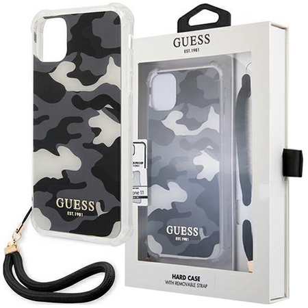 Guess GUHCP12LKSARBK iPhone 12 Pro Max 6,7" czarny/black hardcase Camo Collection