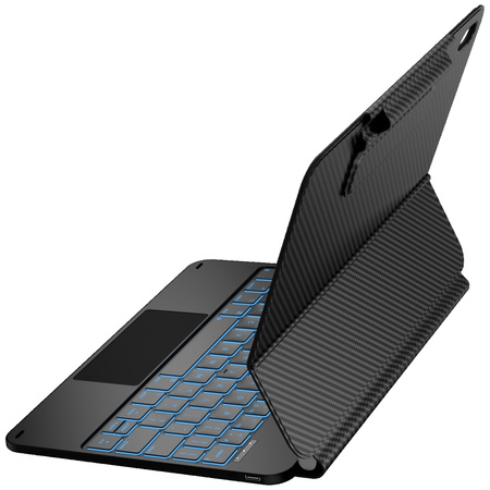 Etui Typecase Edge z klawiaturą do iPad  11" (A16) 2025 / iPad 10.9" 2022 włókno węglowe