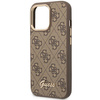Guess GUHCP14LHG4SHW iPhone 14 Pro 6,1" brązowy/brown hard case 4G Vintage Gold Logo