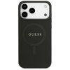 Etui Guess Saffiano Classic Logo MagSafe do iPhone 17 Pro Max czarny