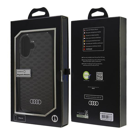 AUDI IML STITCHING PATTERN CASE DO IPHONE 16 6.1 DO MAGSAFE HARDCASE