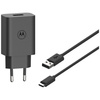 Ładowarka sieciowa Motorola TurboPower   33W USB-A z kablem USB-A do USB-C 1m czarny