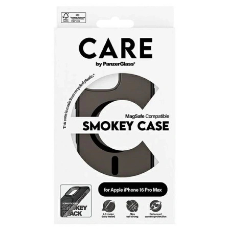 Etui CARE by PanzerGlass Flagship Case z MagSafe na iPhone 16 Pro Max - półprzezroczyste