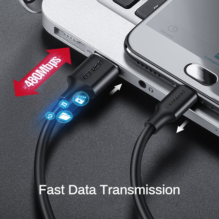 UGREEN KABEL MICRO USB 1.5M DO TELEFONÓW ANDROID QC 3.0 Z FUNKCJĄ ŁADOWANIA