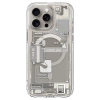 Etui Spigen Ultra Hybrid Mag z MagSafe na iPhone 15 Pro Max - tytan naturalny (wzór Zero One)
