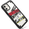 Ringke Fusion X Design etui pancerny pokrowiec z ramką iPhone 12 mini czarny (Ticket band) (XDAP0019)