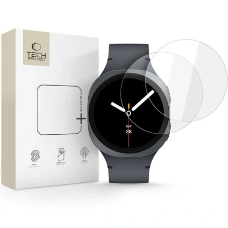 TECH-PROTECT SZKŁO HARTOWANE GLASS FIT+ DO SAMSUNG GALAXY WATCH 8 44 MM