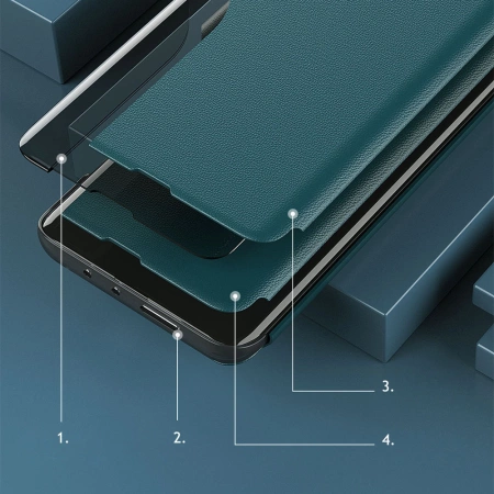 HURTEL ETUI FUTERAŁ ECO LEATHER VIEW CASE DO SAMSUNG GALAXY A22 4G Z KLAPKĄ