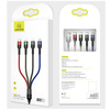 USAMS KABEL PLECIONY 4W1 DO DO LIGHTNING MICROUSB USB-C 0.35M ŁADOWANIE