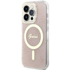 Etui Guess GUHMP14LH4STP na iPhone 14 Pro - różowe 4G MagSafe
