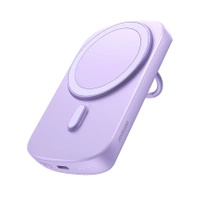 Powerbank bezprzewodowy 6000mAh Joyroom JR-W030 20W MagSafe z ringiem i podstawką - fioletowy