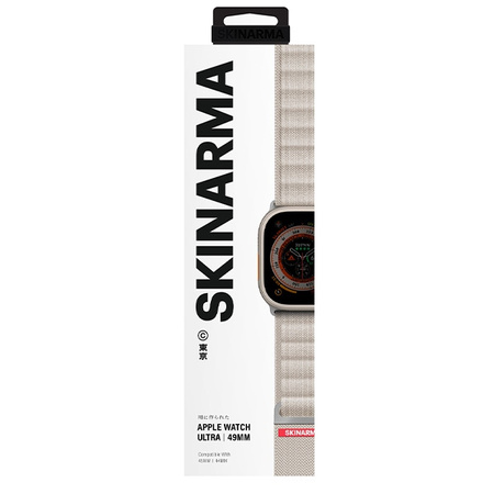 Skinarma pasek Kobu Apple Watch Ultra    49/46/45/44mm kość słoniowa/ivory