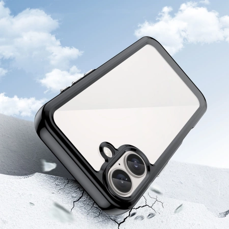 HURTEL ETUI OUTER SPACE CASE DO IPHONE 16 Z ŻELOWĄ RAMKĄ IDEALNE DO OCHRONY