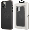 Etui BMW BMHCP12LREELK iPhone 12 Pro Max 6,7" czarny/black hardcase Leather Emboss
