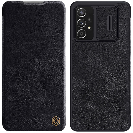 Nillkin Qin skórzana kabura etui Samsung Galaxy A73 czarny