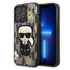 Karl Lagerfeld KLHCP13LPMNFIK1 iPhone 13 Pro / 13 6,1" szary/grey Flower Ikonik Karl