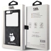 Etui Karl Lagerfeld Saffiano Monogram Choupette Pin na Samsung Galaxy Z Flip 5 - czarne