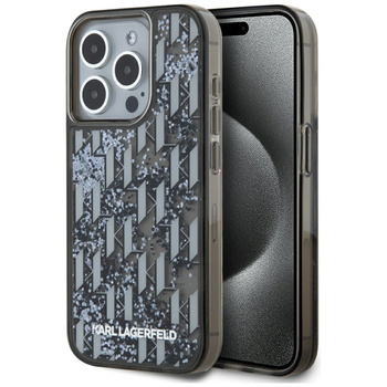 KARL LAGERFELD ETUI LIQUIDE GLITTER MONOGRAM GRADIENT DO IPHONE 15 PRO MAX
