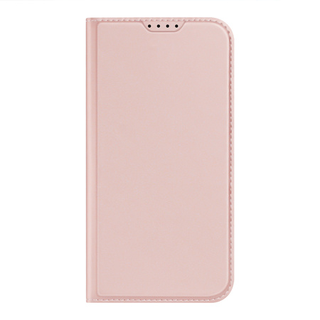 Etui do iPhone 15 Plus pokrowiec z klapką i portfelem Dux Ducis Skin Pro - różowe