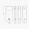 Baseus Bipow powerbank z szybkim ładowaniem 20000mAh 15W biały (Overseas Edition) + kabel USB-A - Micro USB 0.25m biały (PPBD050102)