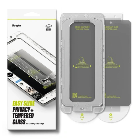 RINGKE SZKŁO PRYWATYZUJĄCE EASY SLIDE 2-PACK DO SAMSUNG GALAXY S25 EDGE