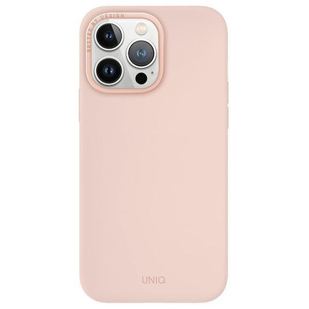 UNIQ etui Lino Hue iPhone 15 Pro Max 6.7" Magclick Charging różowy/blush pink