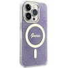 Etui Guess GUHMP14LH4STU na iPhone 14 Pro purpurowy/purple hardcase 4G MagSafe