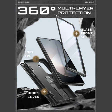 Etui Supcase Unicorn Beetle Pro na Samsung Galaxy Z Fold 7 - czarne