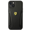 Ferrari FEHCP14SRBUK iPhone 14 6,1" czarny/black hardcase Leather Stamp Sides