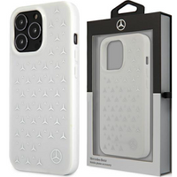 Mercedes MEHCP13XESPWH iPhone 13 Pro Max 6,7" biały/white hardcase Silver Stars Pattern