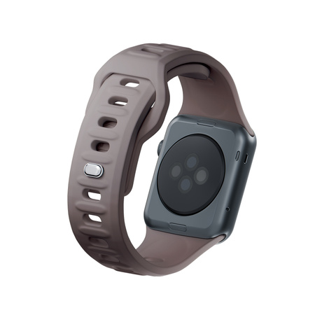 38/40/41/42 mm Taupe (small) - 3mk Silicone Watch Strap for Apple