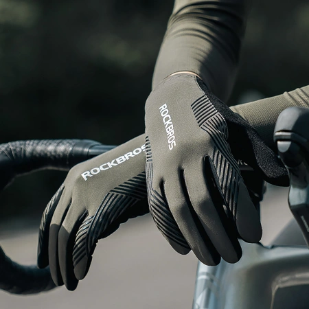 ROCKBROS RĘKAWICZKI ROWEROWE WIOSNA LATO JESIEŃ PEŁNE DO ROWERU ROZMIAR L