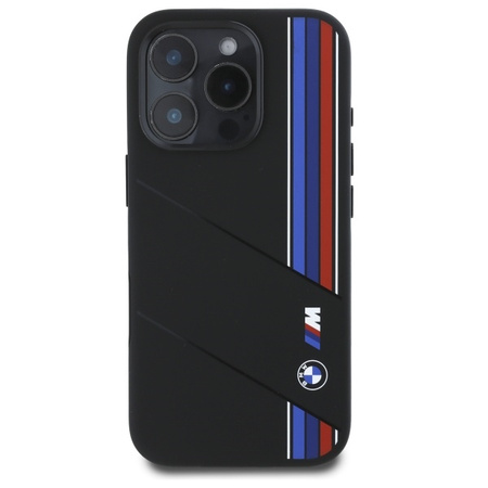 BMW ETUI HARDCASE DO IPHONE 16 PRO MAX 6.9 DO MAGSAFE SILICONE CUT TRICOLOR