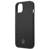 Mercedes MEHCP13MDELBK iPhone 13 6,1" czarny/black hardcase Leather Perforated