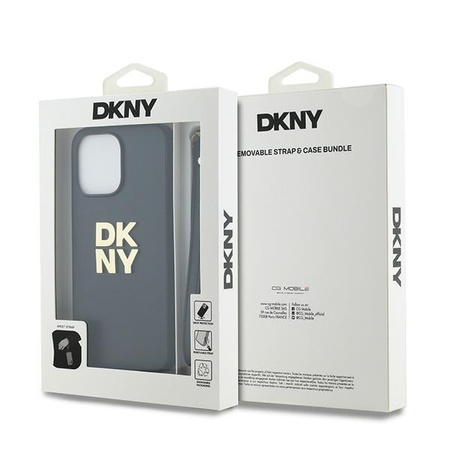 DKNY ETUI HARDCASE DO IPHONE 15 PRO MAX 6.7 Z UCHWYTEM WRIST STRAP LOGO